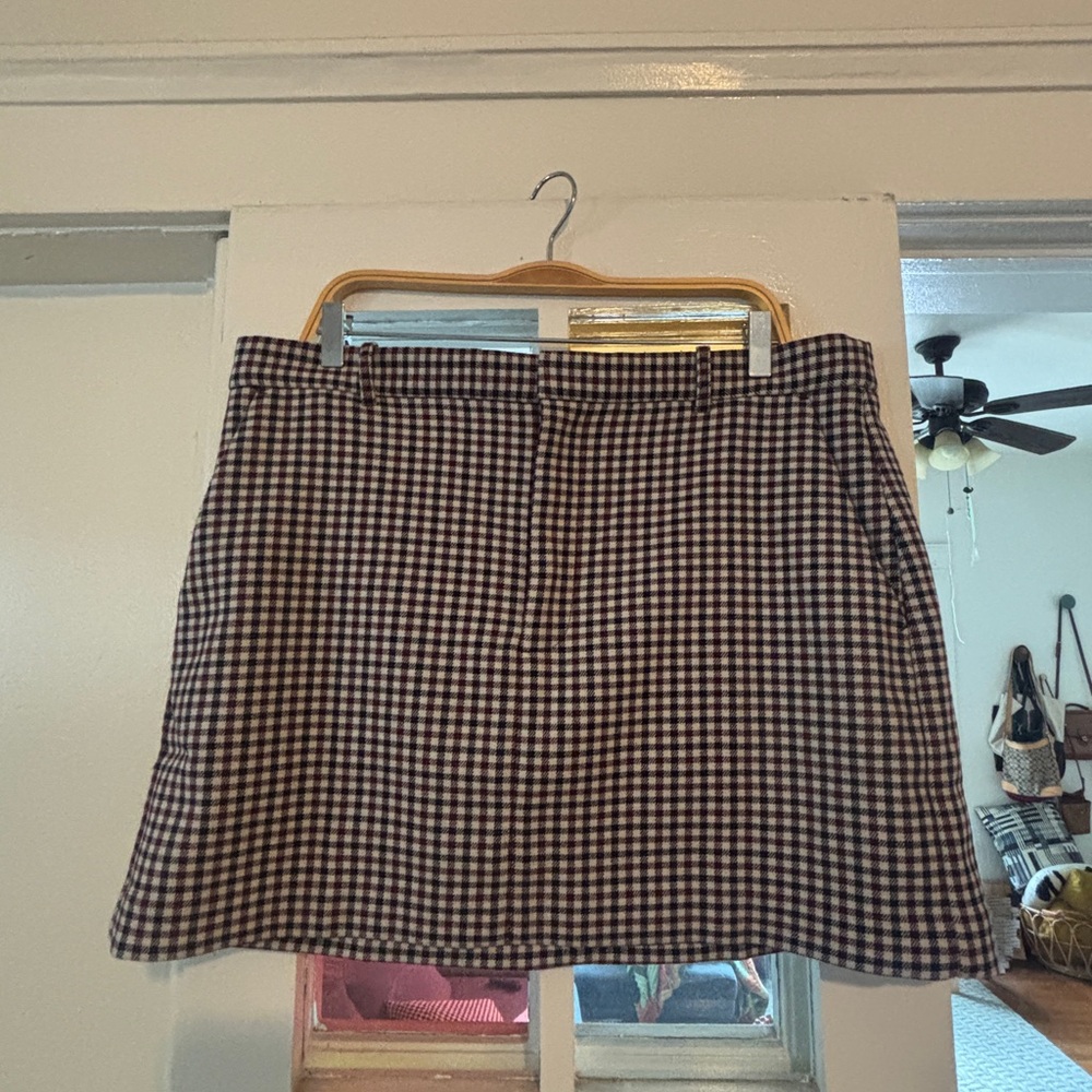 Madewell Plaid Mini Skirt